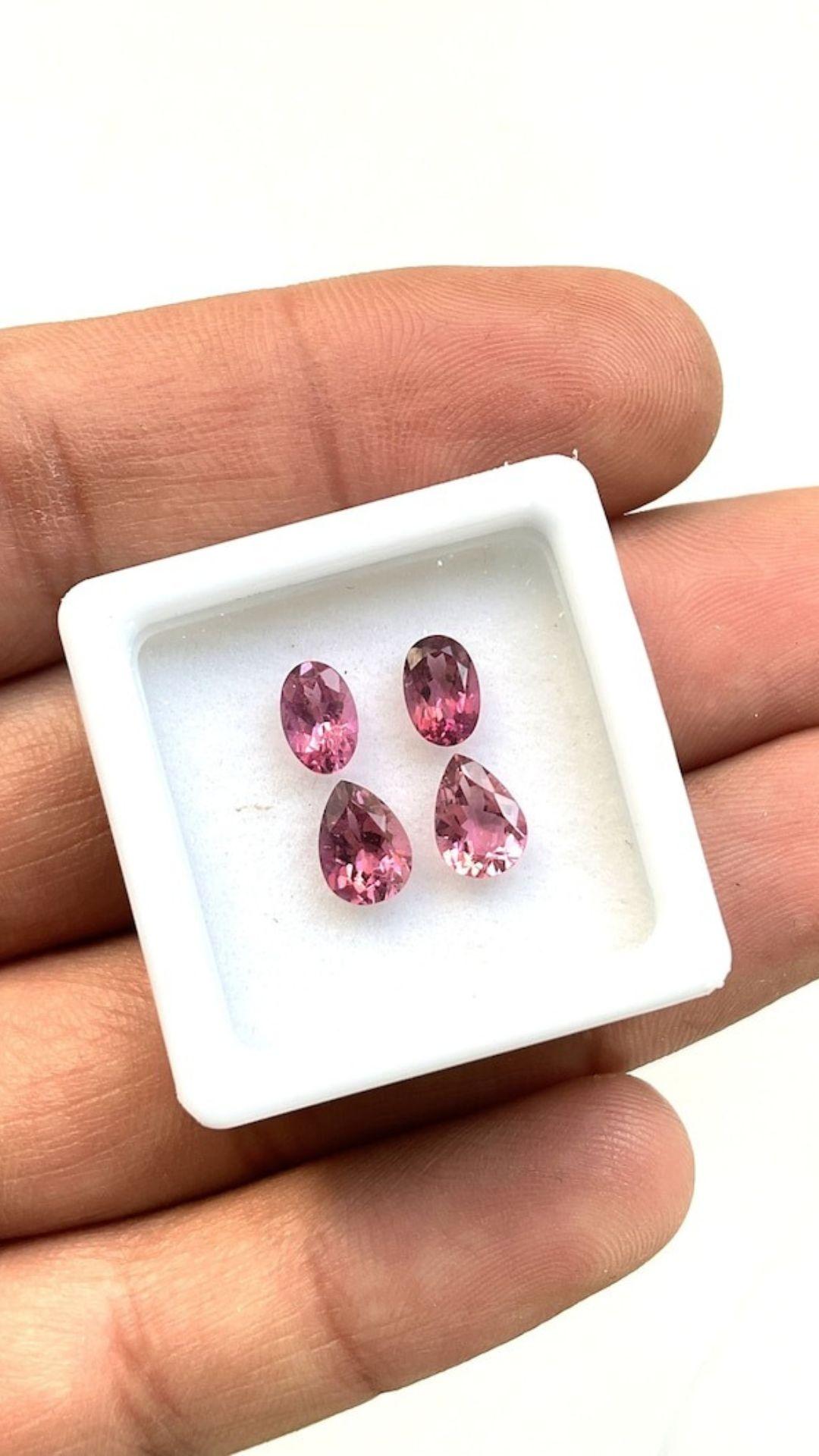 3.10 Carats Pink Tourmaline, Vivid Pink Tourmaline Jewelry Cut Stones Gems In New Condition In Jaipur, RJ