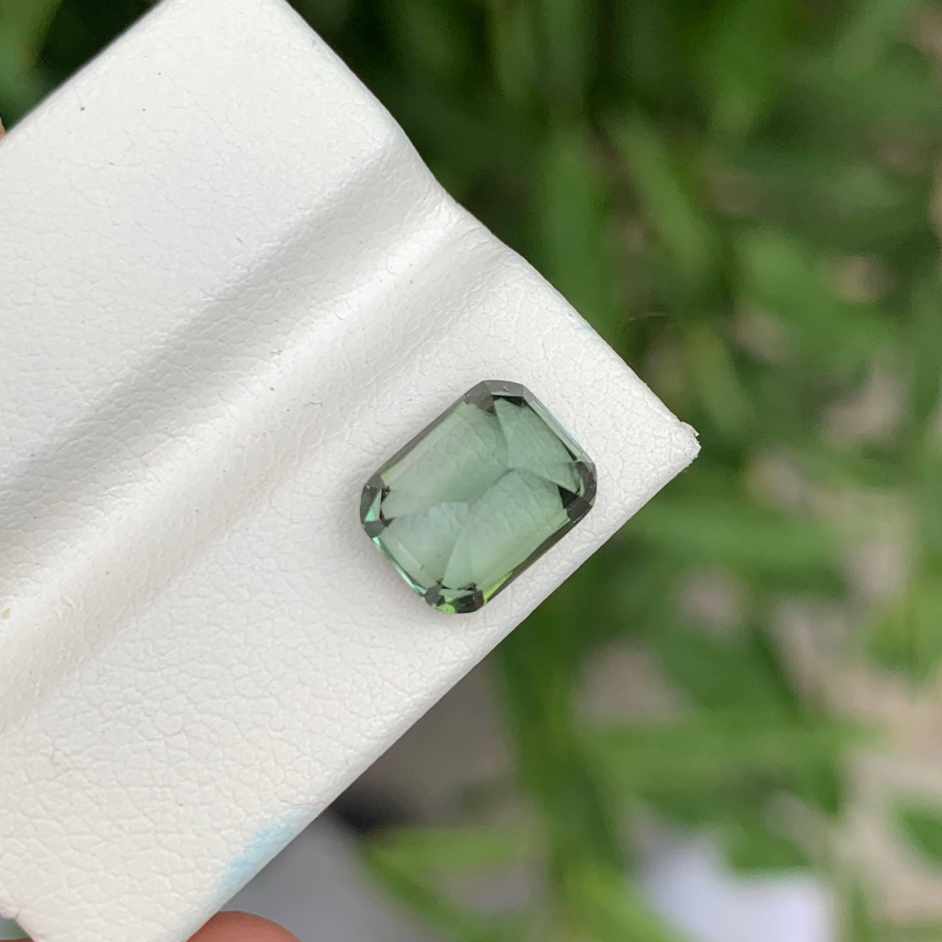 Women's or Men's 3.10 carats Unique Color Tourmaline Cushion Cut Natural Afghani Gemstone For Sale