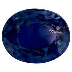 3.10 Ct Blue Sapphire Oval Loose Gemstone