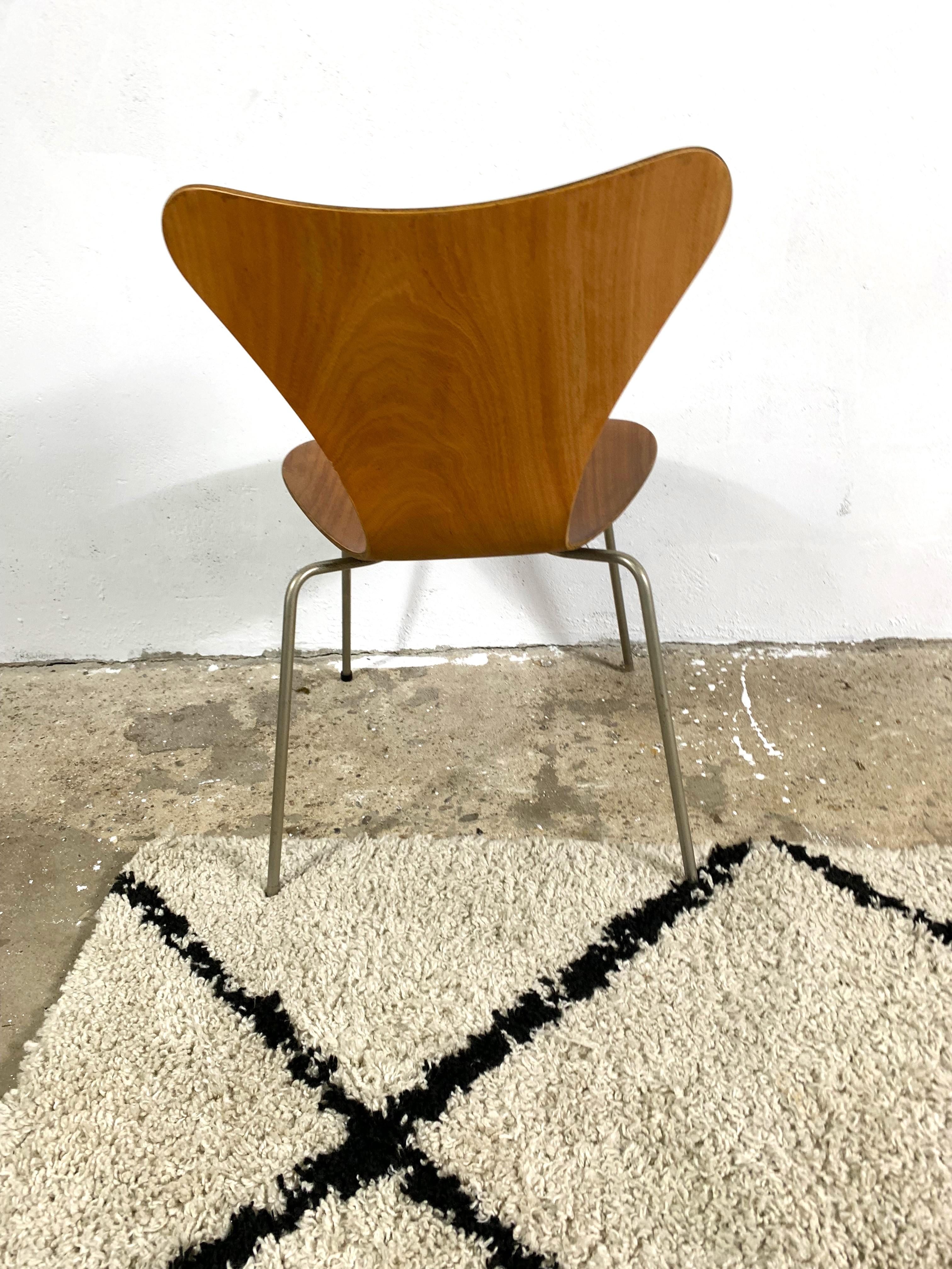Danish 3107 Chair By Arne Jacobsen For Fritz Hansen, 1960s