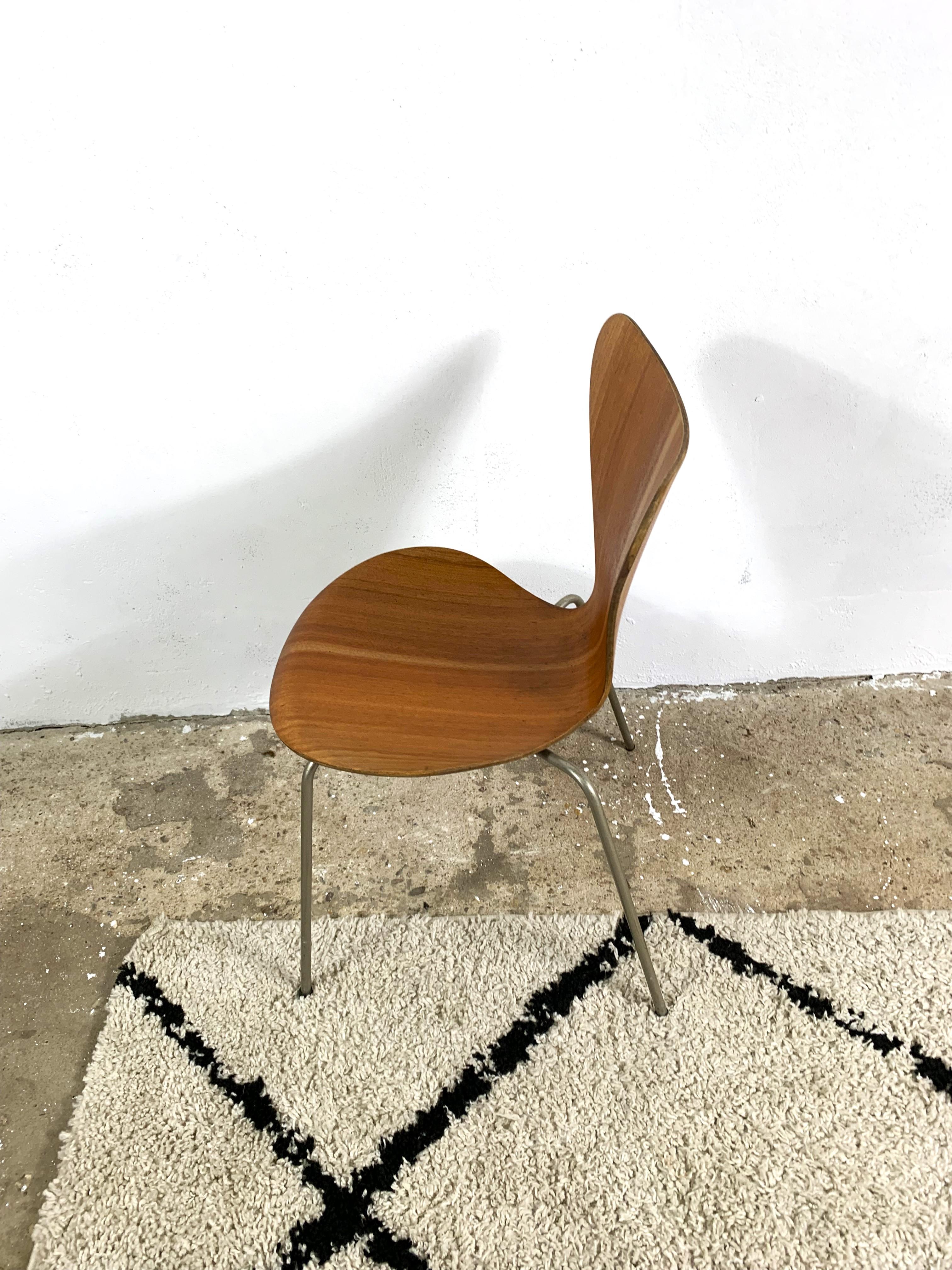 20ième siècle Chaise 3107 d'Arne Jacobsen pour Fritz Hansen, années 1960 en vente