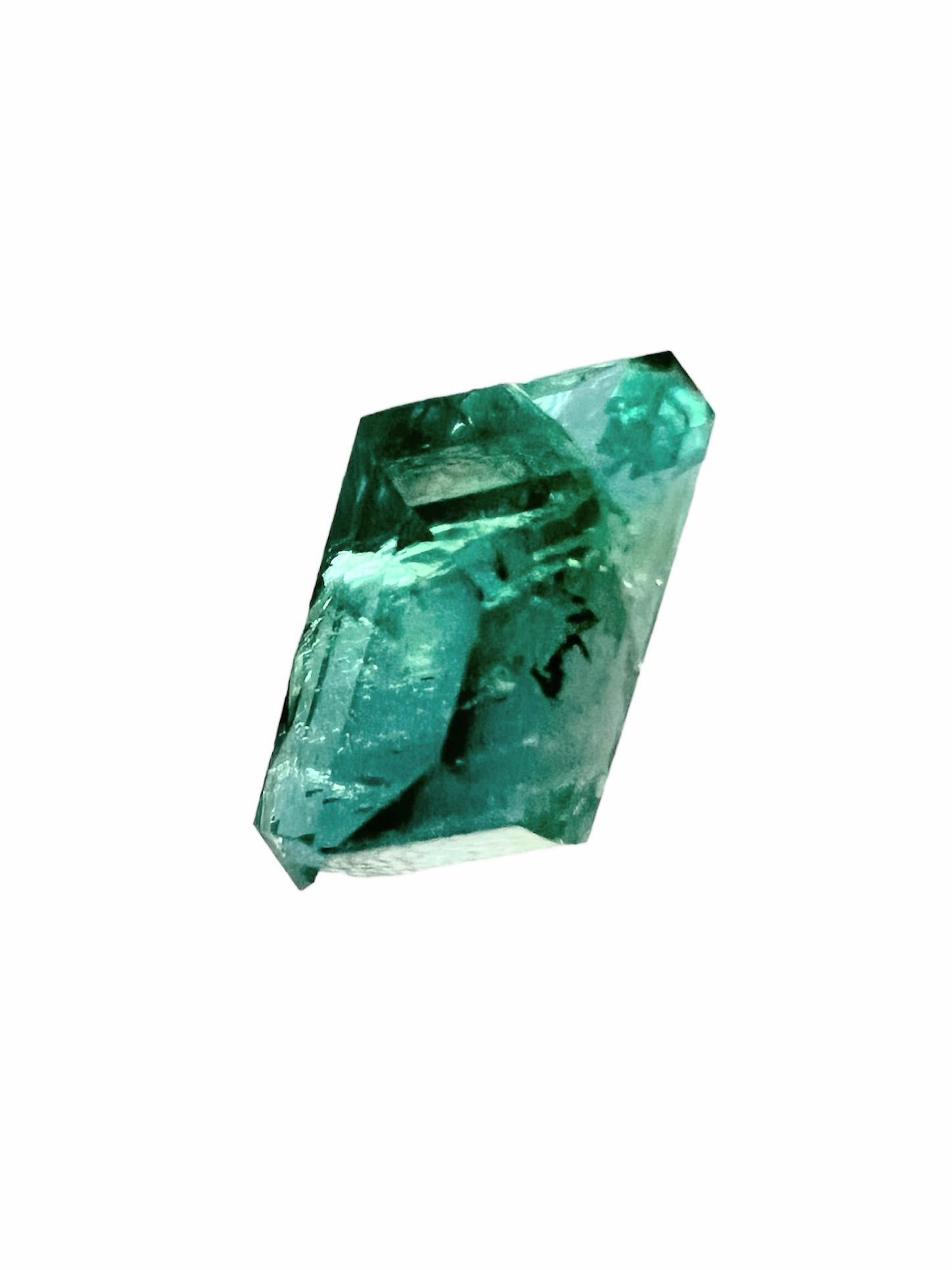 3.10ct Rectangular Cut NON-OILED EMERALD Gemstone NO RESERVE For Sale 2