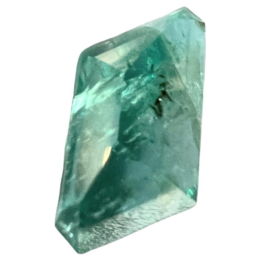 3,10ct Gema de esmeralda no engrasada de talla rectangular Artesano en venta