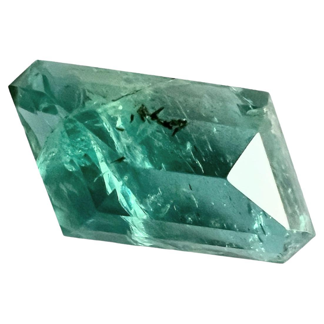 3,10ct Gema de esmeralda no engrasada de talla rectangular en venta