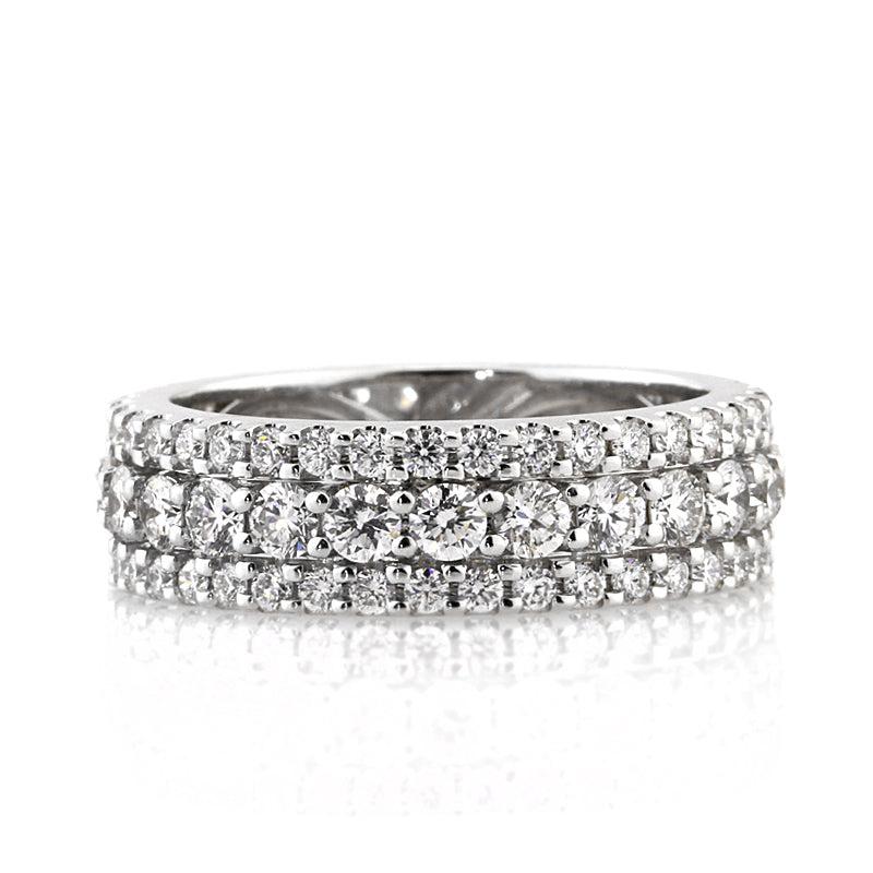3.10ct Round Brilliant Cut Diamond Eternity Band For Sale