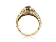 Cartier 3.10 Carat Sapphire  Diamond Ring