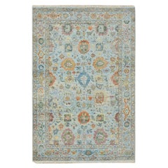 3
10 "x6
 Hellblauer Sultanabad Reimagined Handgeknüpfter Orientteppich aus reiner Wolle