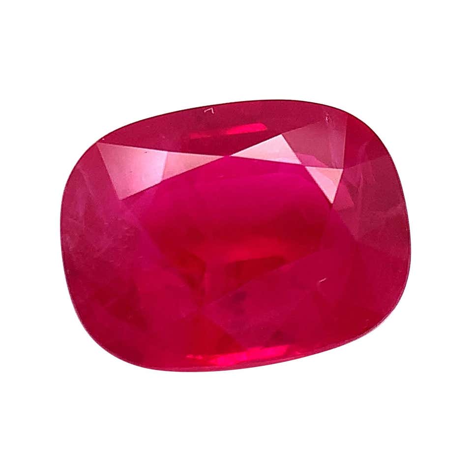 GIA Certified 4.00 Carat Pigeon's Blood Burmese Ruby and Diamond 3 ...