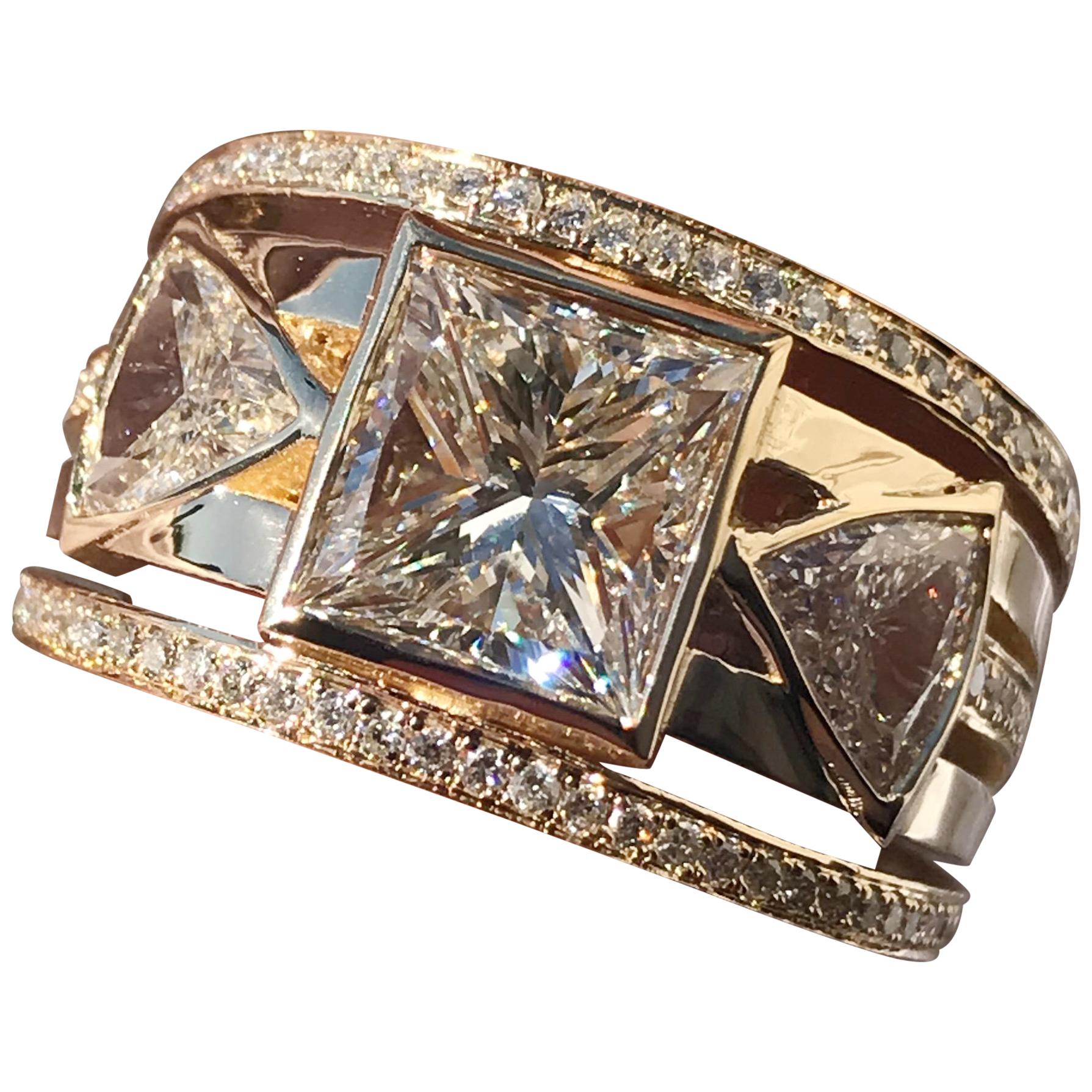 3,11 Karat TW Prinzessin mit Billionen 14 Karat Y, Ben Dannie