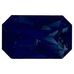 3.11 Ct Blue Sapphire Octagon Cut Loose Gemstone