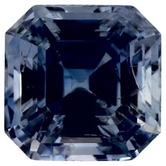 3.11 Karat Blauer Saphir Oktagon-Schliff Loser Edelstein