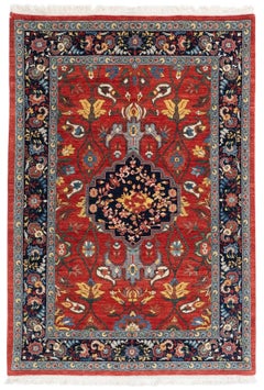 3'11" x 5'8" Classic Bijar Garous Hand-Knotted Wool Rug