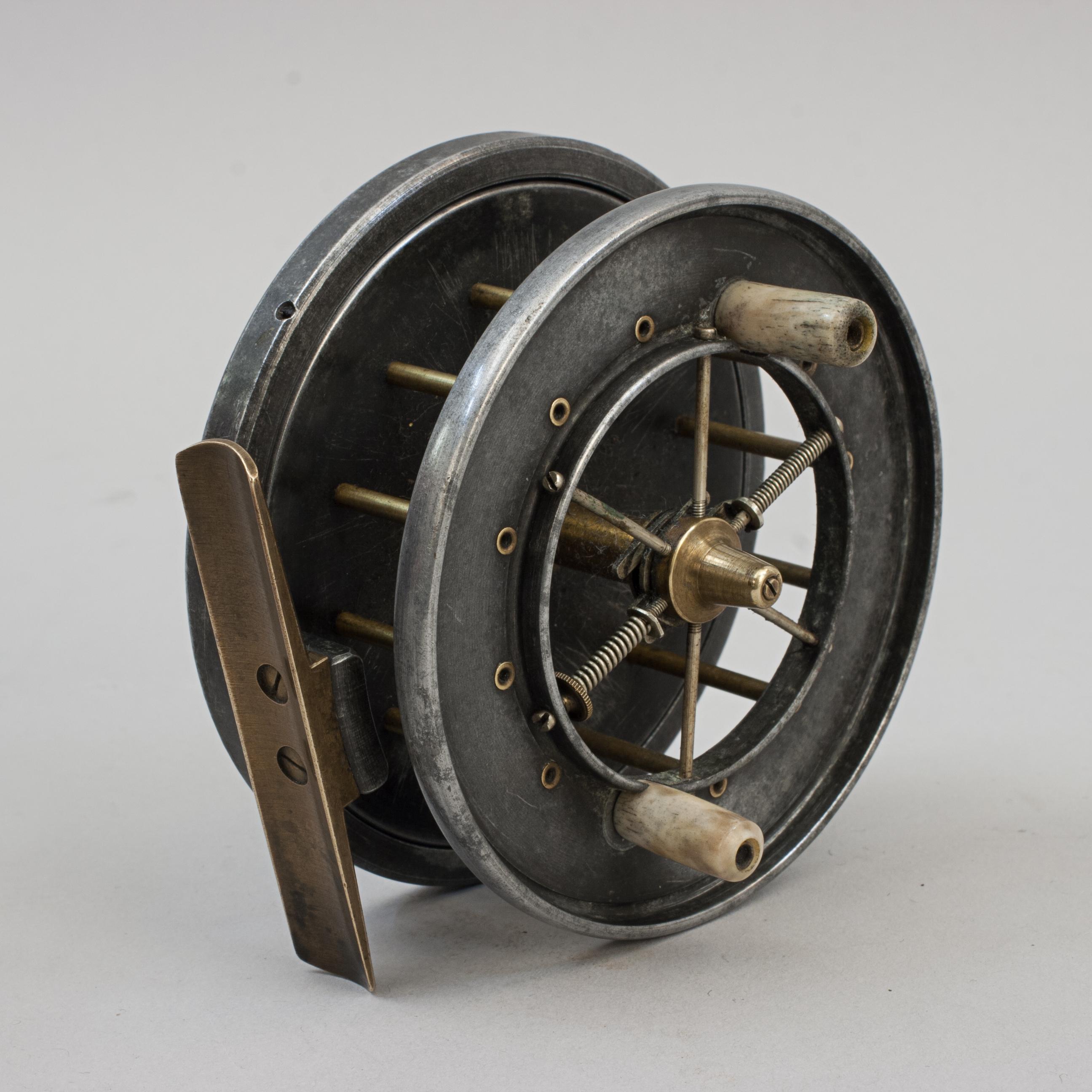Allcock Aerial Popular Fishing Reel.
A good example of an alloy center pin Aerial 
