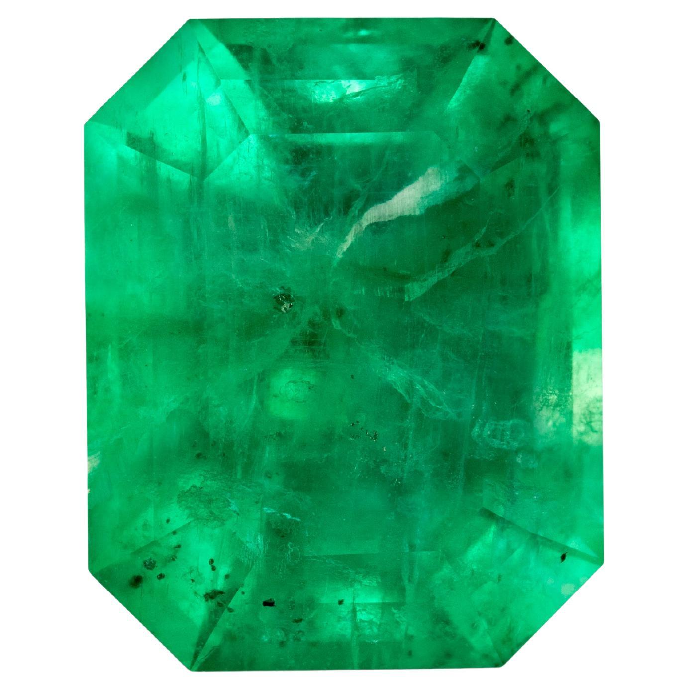 3.12 carati GIA Certified Swat Green Emerald - Gemma naturale di smeraldo sfusa