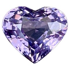 3.12 Carats Purple Spinel Stone Heart Cut Natural Tanzanian Gemstone (pierres précieuses de Tanzanie)