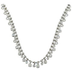 3.12 Carats Round Brilliant Diamonds by the Yard “Aspery & Guldag” Necklace 18k 