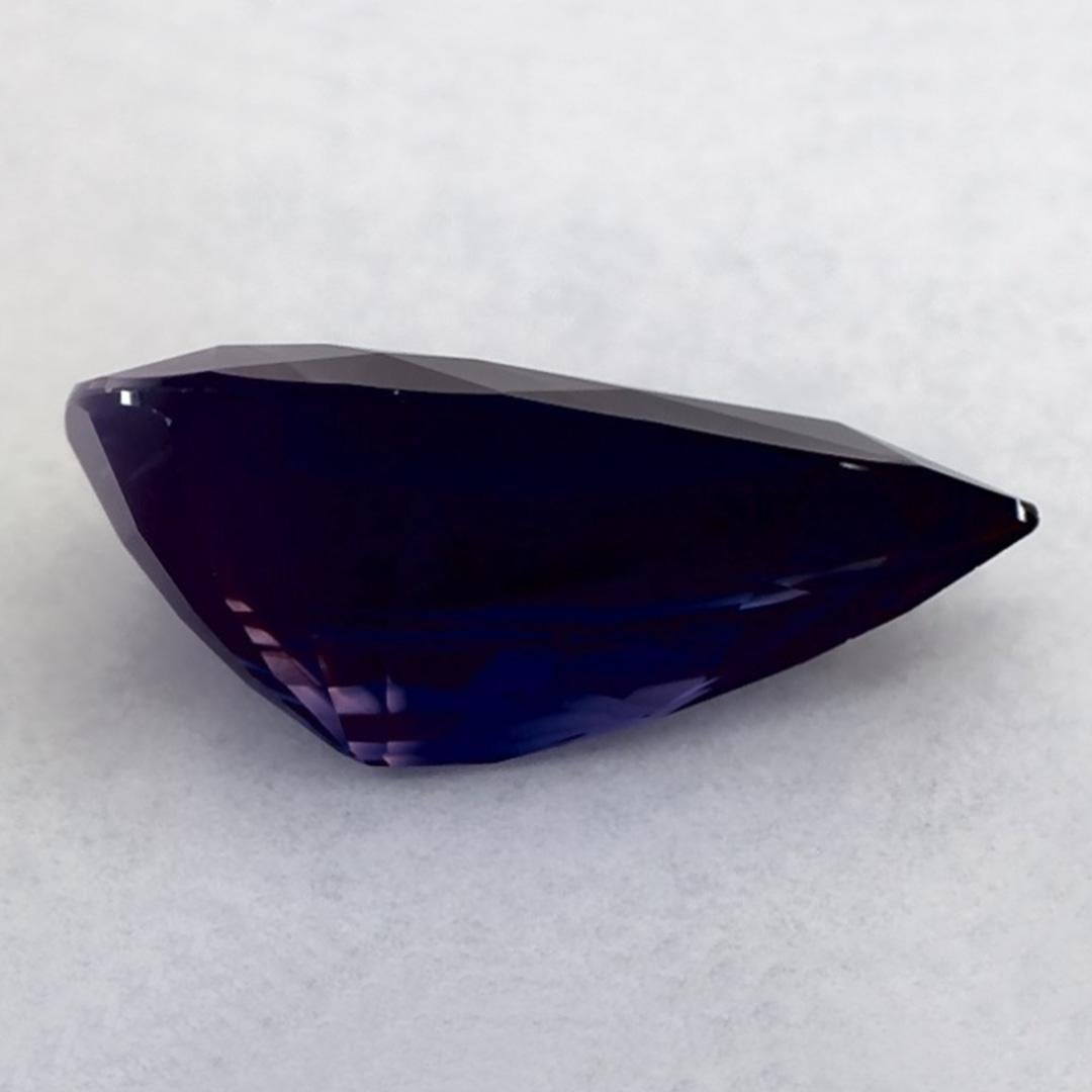 3.12 Karat Blauer Saphir Birne Loser Edelstein im Zustand „Neu“ im Angebot in Fort Lee, NJ