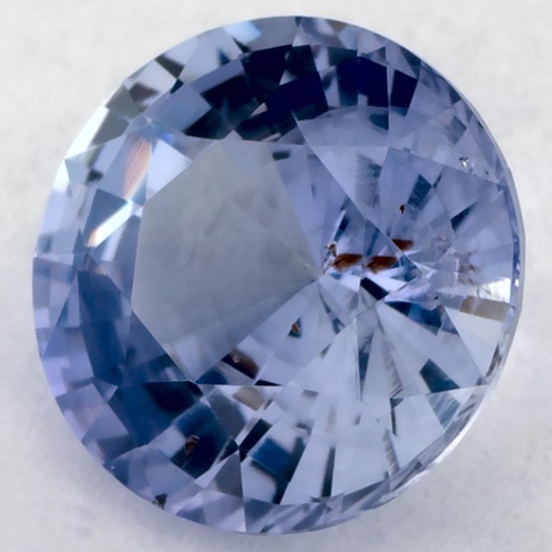 Taille ronde 3.12 Ct Blue Sapphire Round Loose Gemstone (pierre précieuse en vrac) en vente