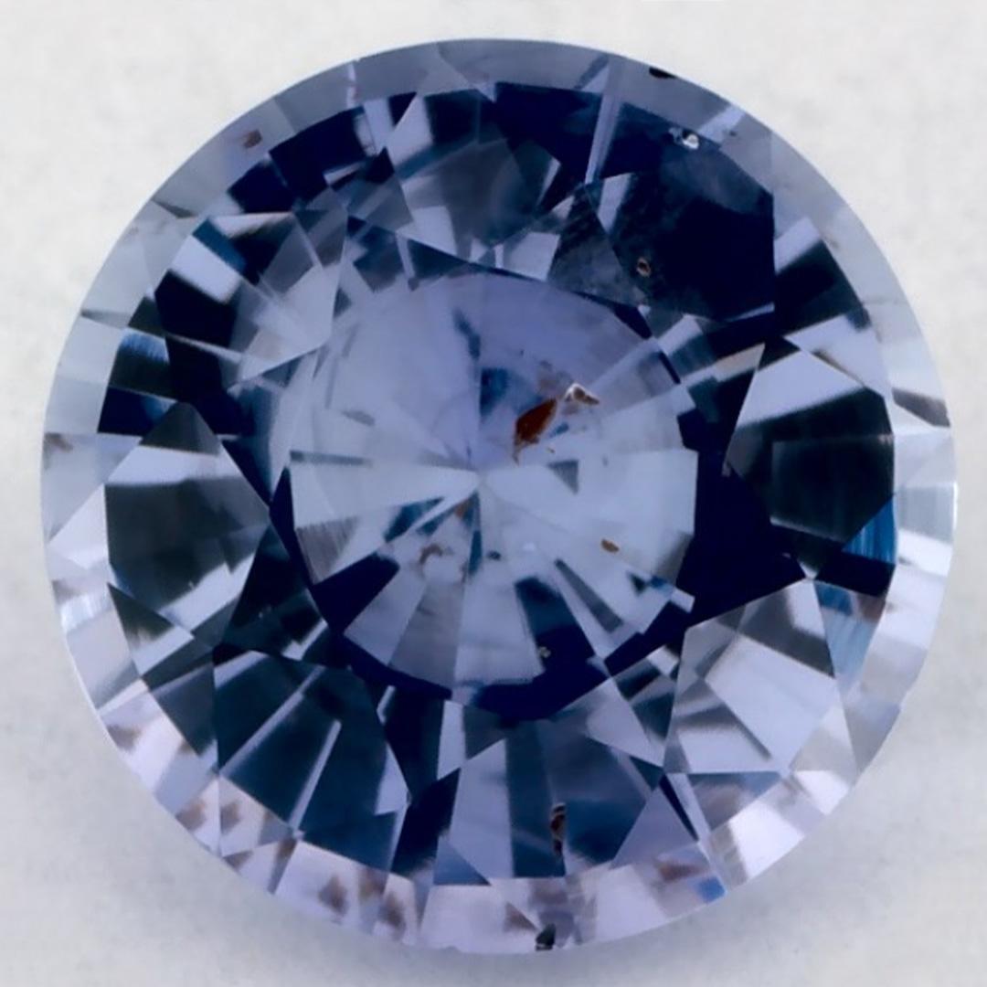 3.12 Ct Blue Sapphire Round Loose Gemstone (pierre précieuse en vrac)