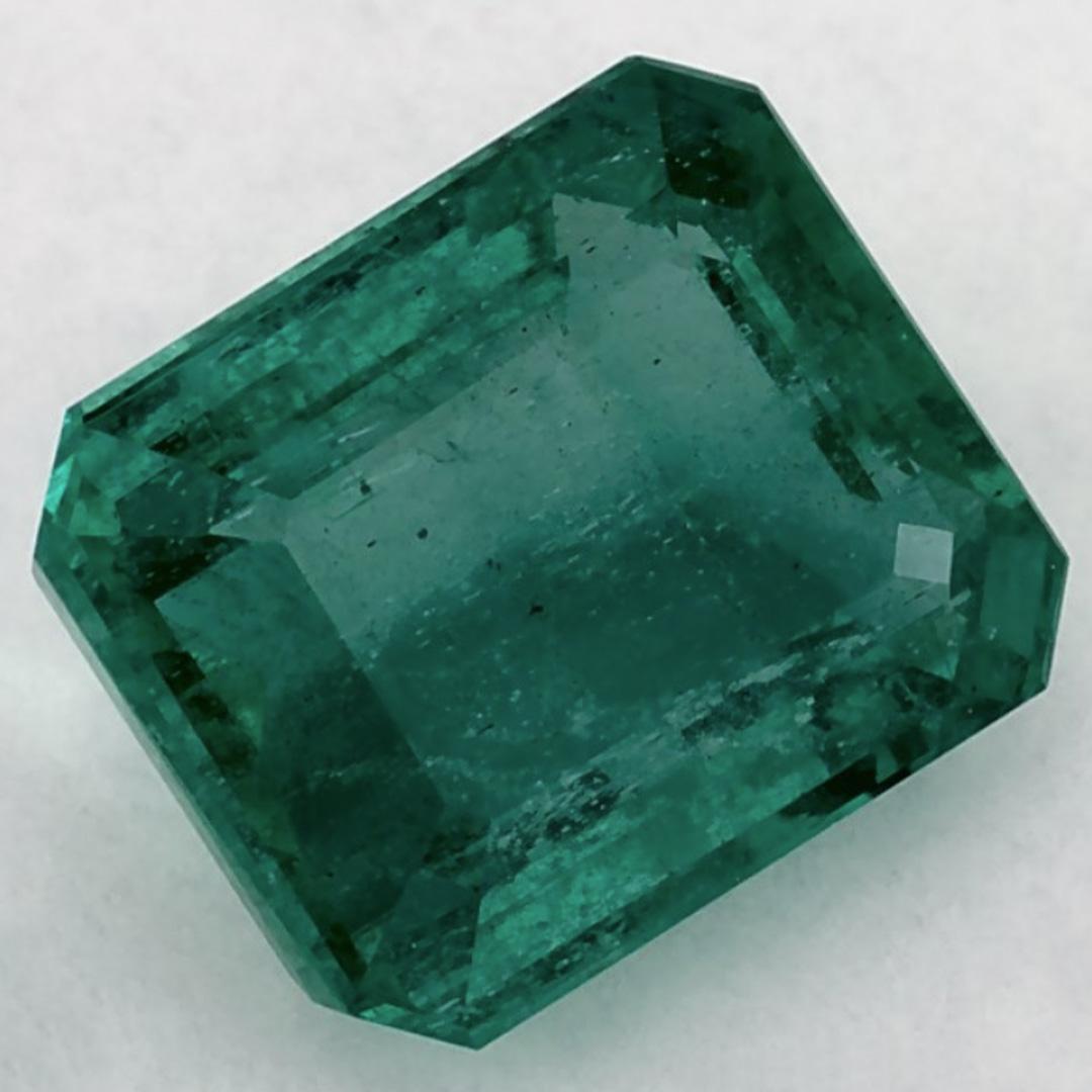 3.12 Ct Smaragd Oktagon-Schliff Loser Edelstein (Achteckschliff) im Angebot