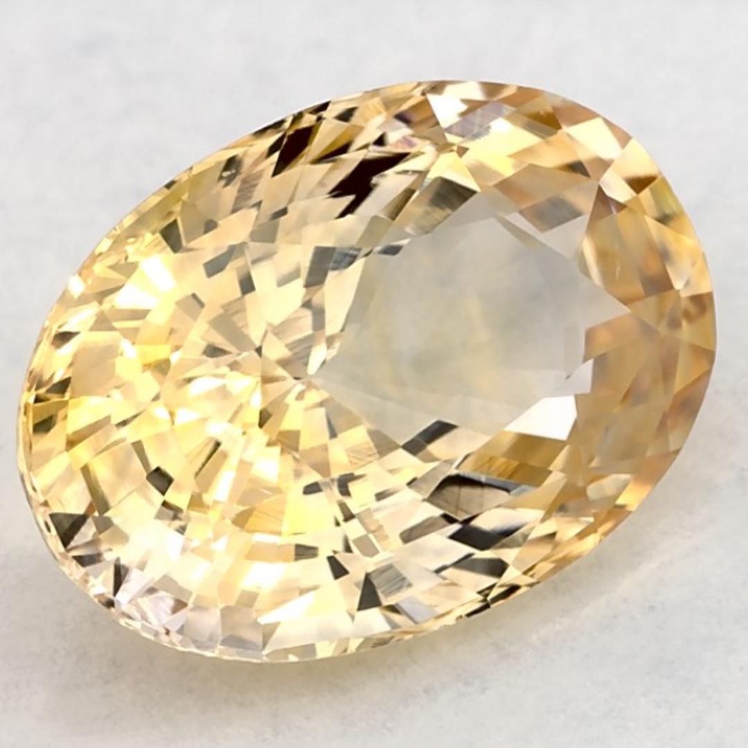 Ce saphir jaune naturel offre élégance et sophistication. Avec sa couleur gracieuse, sa clarté et son caractère naturel, ce saphir est un excellent choix pour créer des bijoux sur mesure tels que des bagues de fiançailles, des pendentifs ou des