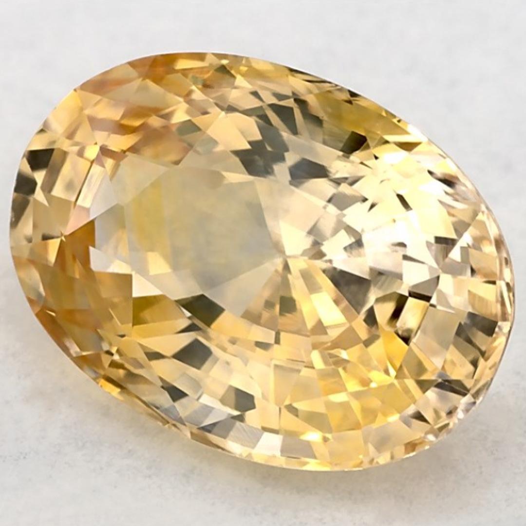 Taille ovale 3.12 Ct Pink Sapphire Oval Certified Loose Gemstone (pierre précieuse en vrac) en vente