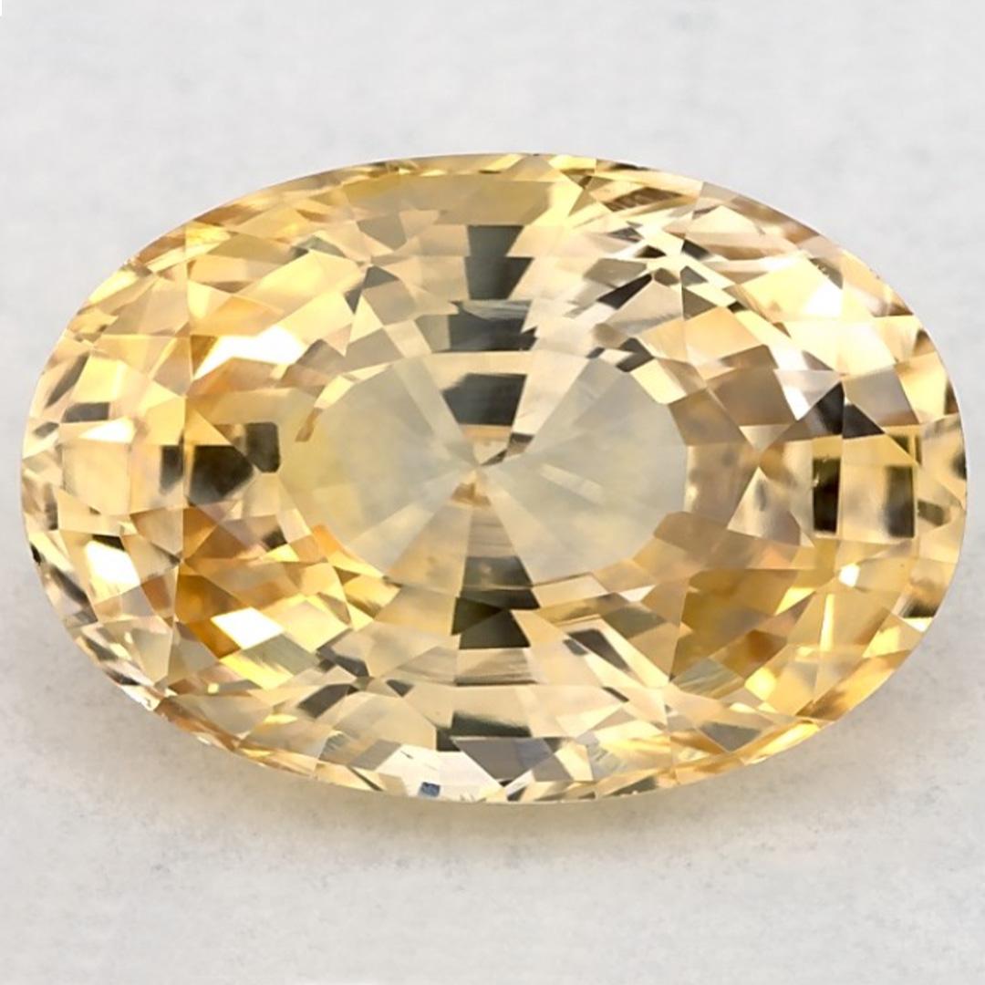 3.12 Ct Pink Sapphire Oval Certified Loose Gemstone (pierre précieuse en vrac) en vente