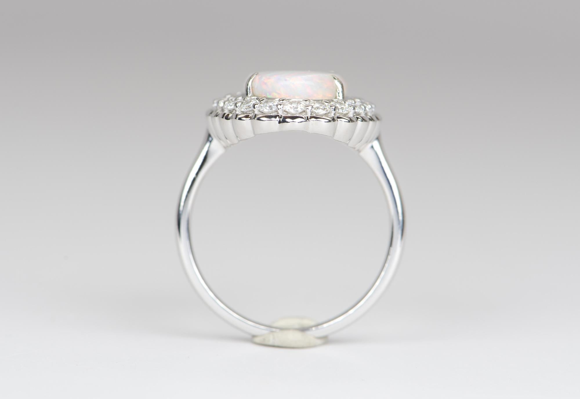 opal diamant ring