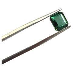 3,13 Karat grüner Turmalin im Achteckschliff für Fine Jewelry-Ring