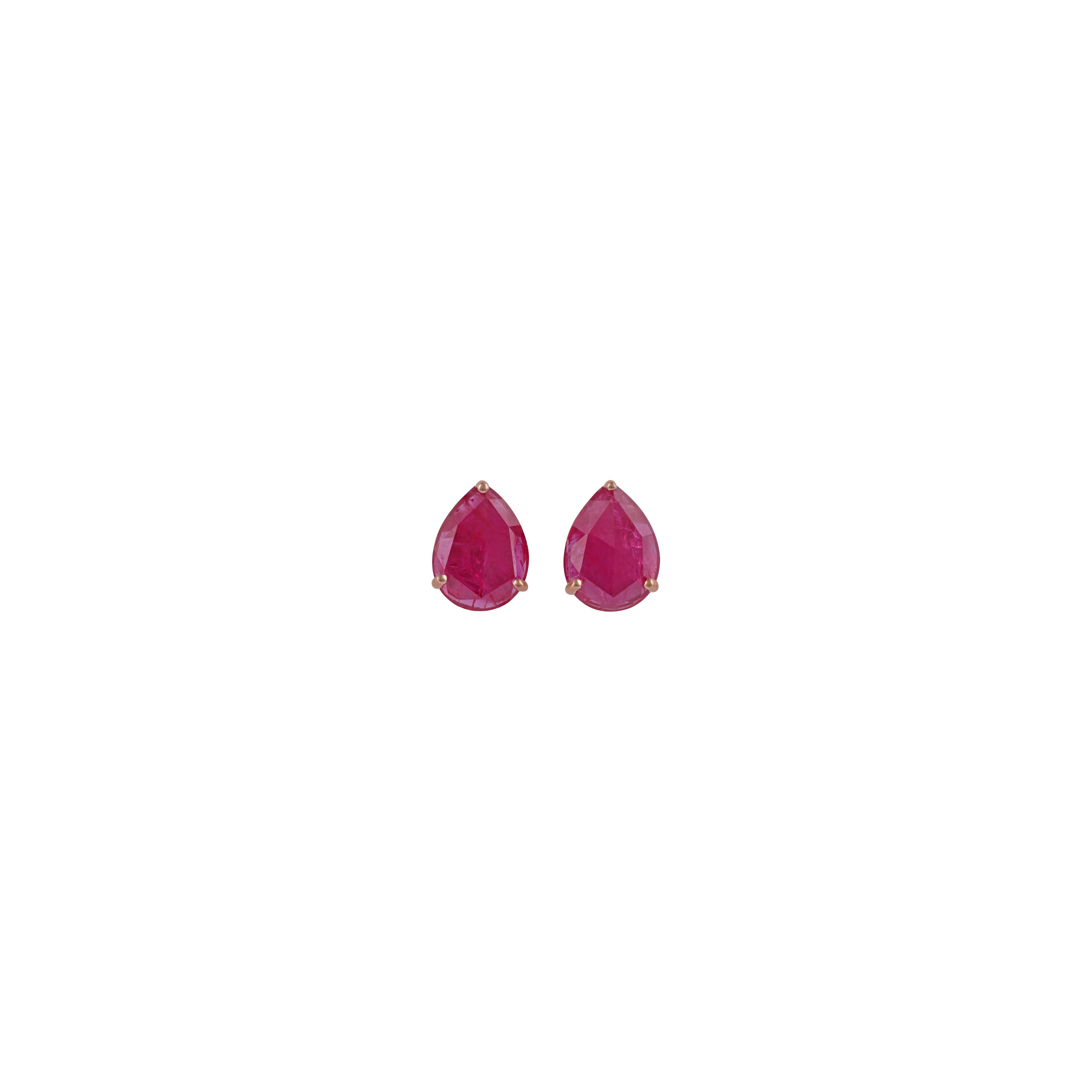 Magnificent Mozambique Ruby Stud Earrings
Mozambique Ruby approx. 3.13 CTS
18k Rose gold mounting 2.39 Gms

Custom Services
Request Customization