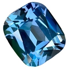 3.13 Carats Loose Blue Spinel Stone Cushion Cut Natural Tanzanian Gemstone