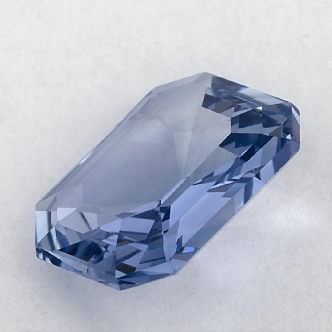 3.13 Karat Blauer Saphir Oktagon Loser Edelstein im Angebot 3