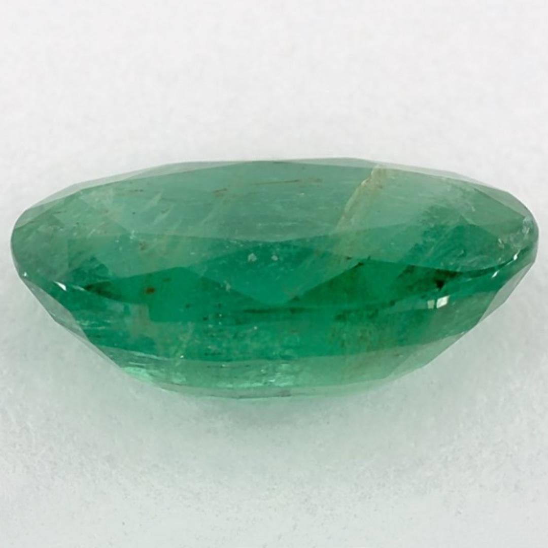 3.13 Karat Smaragd Oval Loser Edelstein im Zustand „Neu“ im Angebot in Fort Lee, NJ