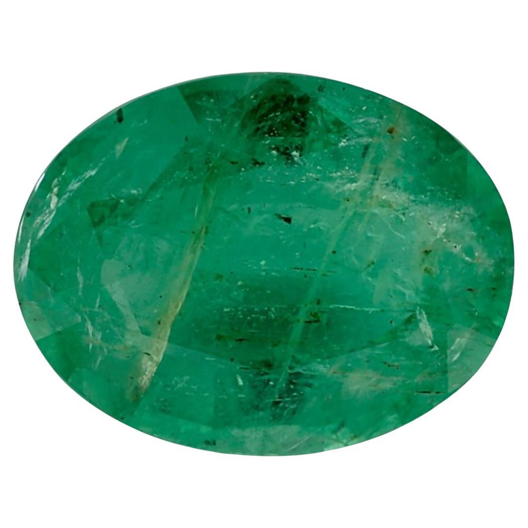 3.13 Karat Smaragd Oval Loser Edelstein