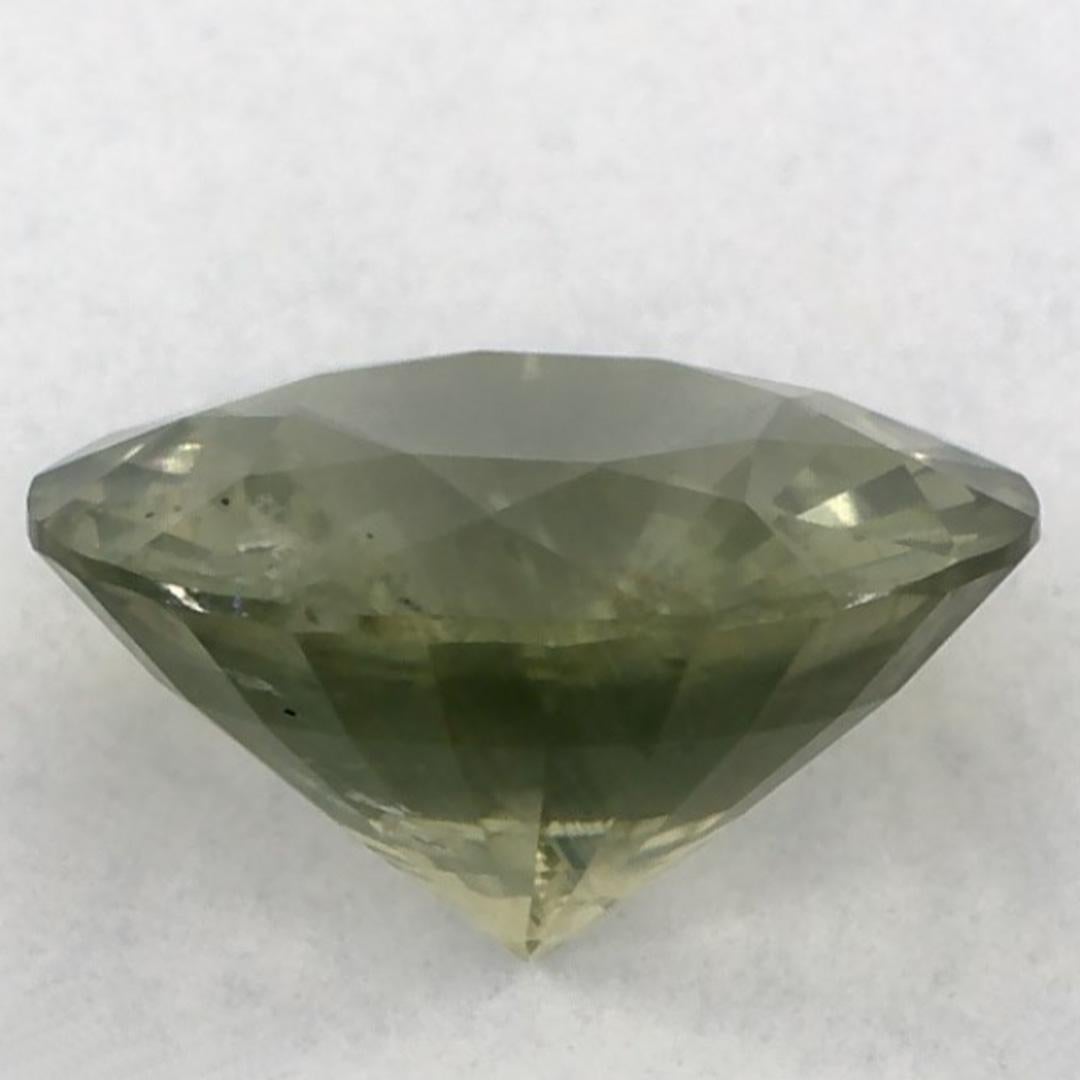 3.13 Karat Grüner Saphir Rund Lose Edelstein im Zustand „Neu“ im Angebot in Fort Lee, NJ