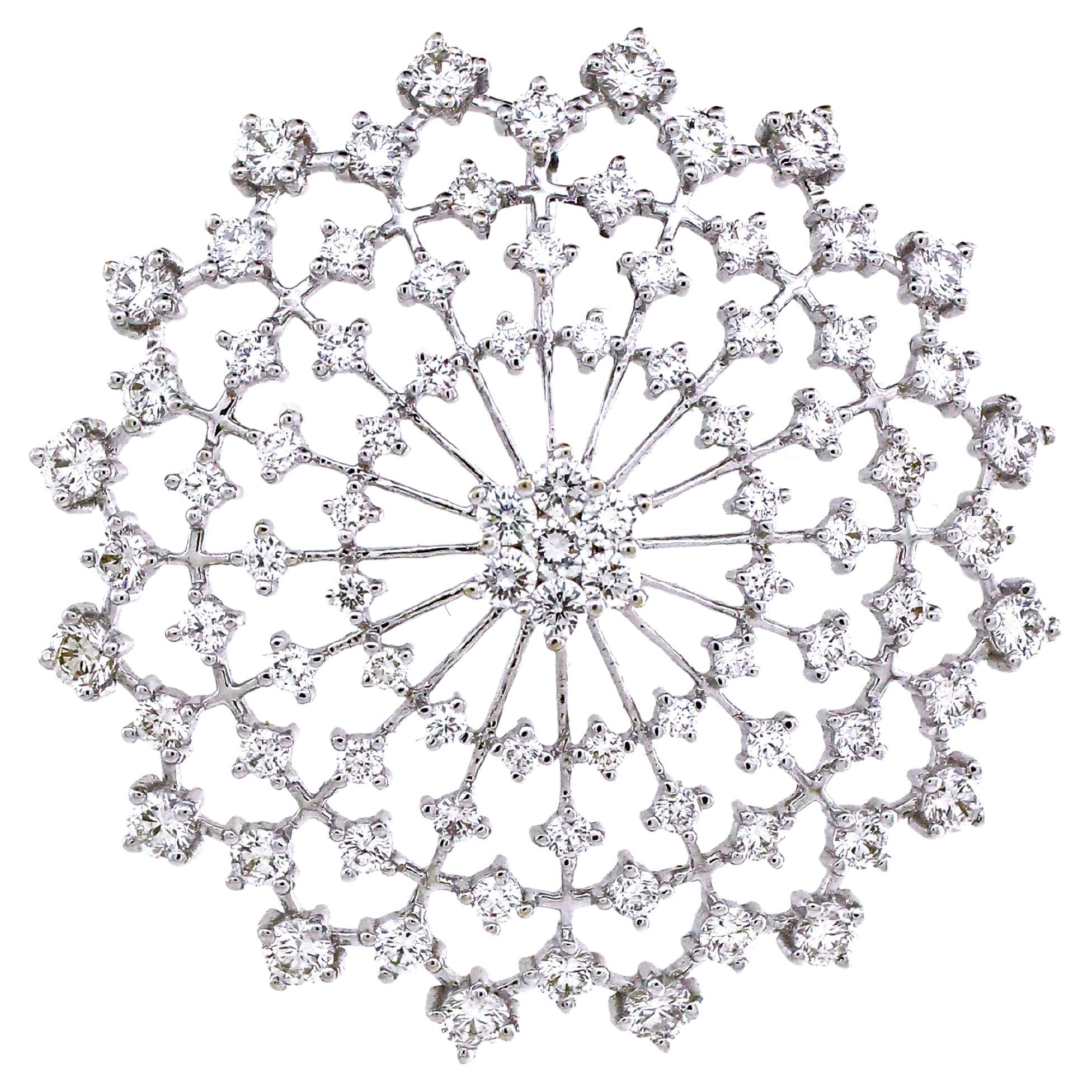 Pendentif de 3,13 cts de diamants blancs