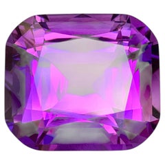 31.35 Carat Natural Loose Deep Purple Amethyst Cushion Cut Brazilian Gemstone