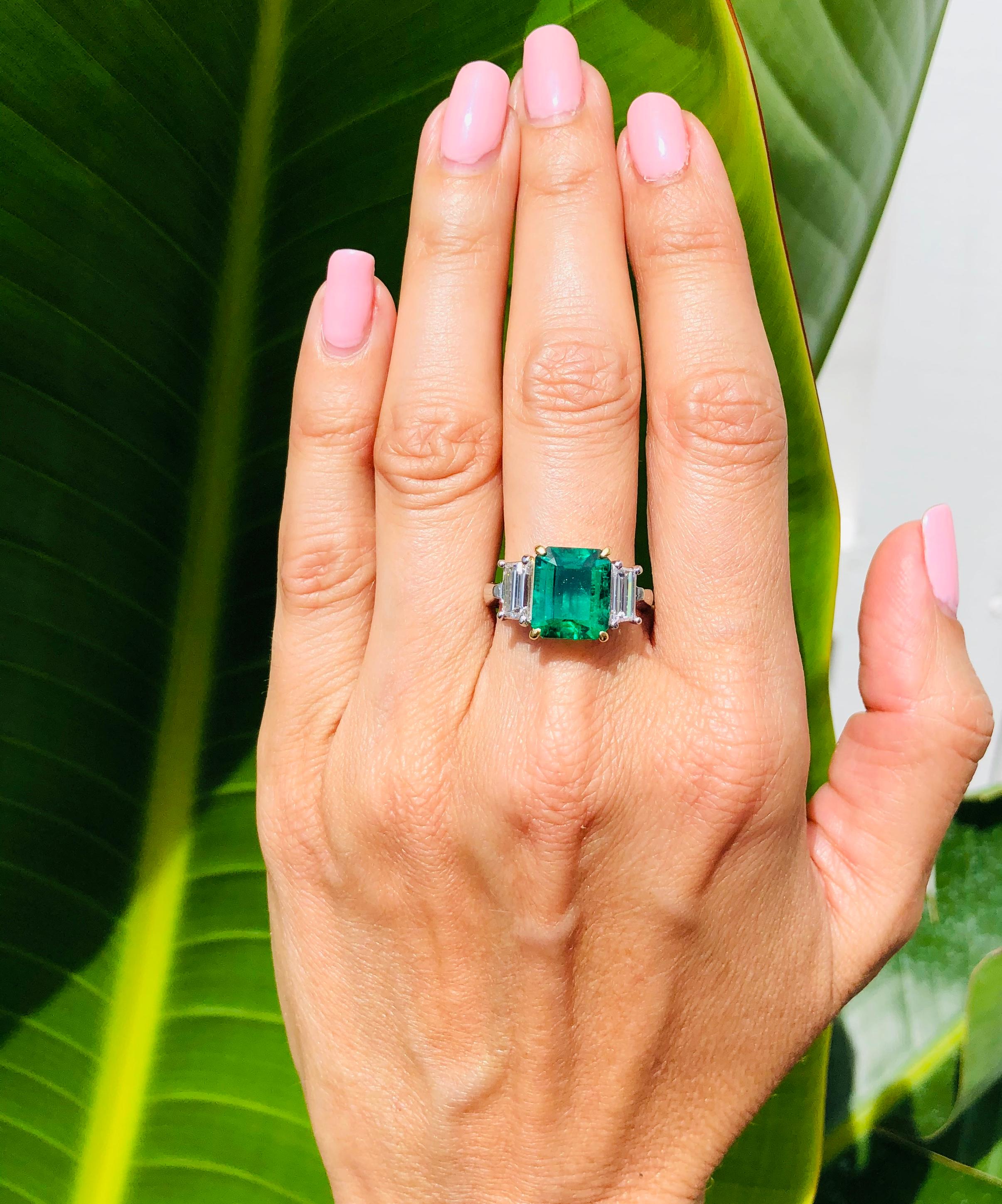 Crazy Rich Asians Inspired 5 Carat Emerald and Pear Moissanite Engagement  Wedding Cocktail Statement Ring, 14k Yellow Gold - Etsy