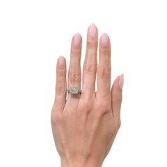 3.13ct Cushion Cut Diamond Engagement Ring