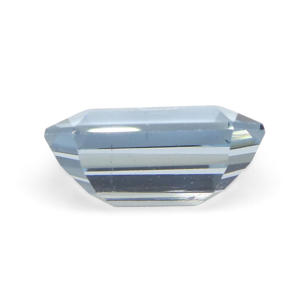 3.13ct Blauer Aquamarin im Smaragdschliff aus Brasilien 5