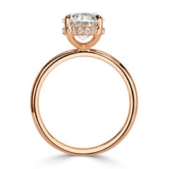 3.13ct Oval Cut Diamond Engagement Ring