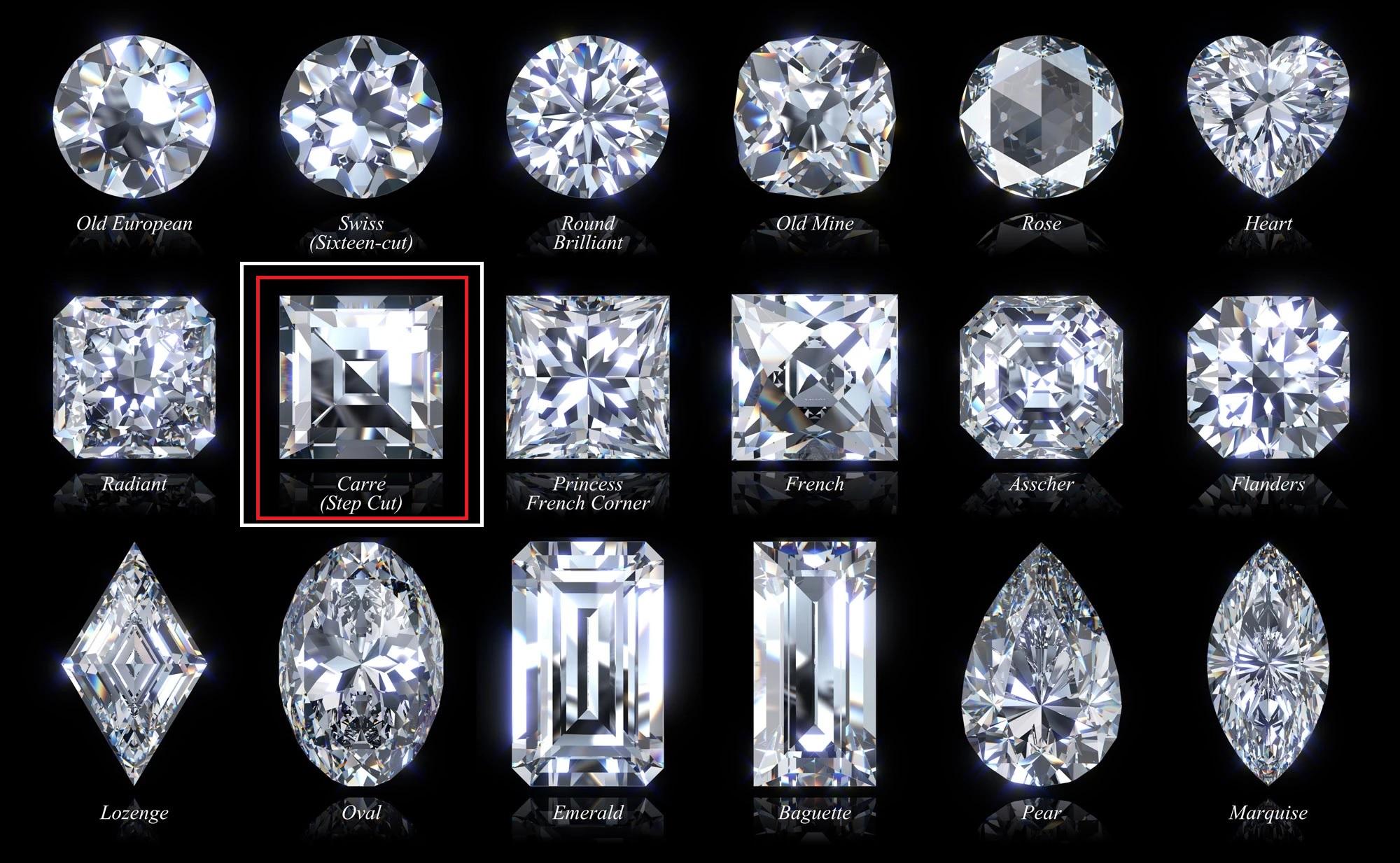Women's 3.14 Carat Carre Cut Diamonds Gold Six-Stone Half Band Ring For Sale