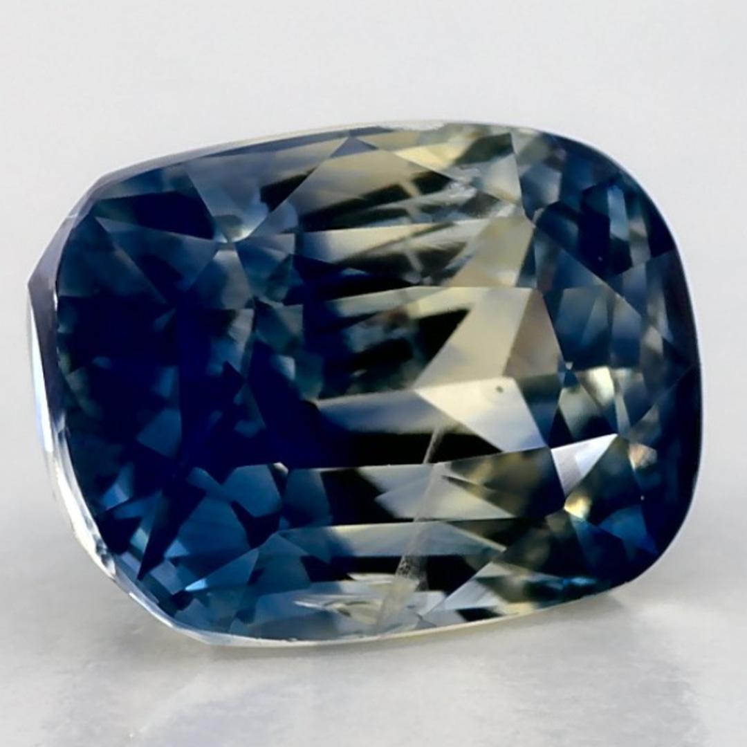 Taglio cuscino 3.14 carati di zaffiro blu a cuscino, gemma sfusa in vendita