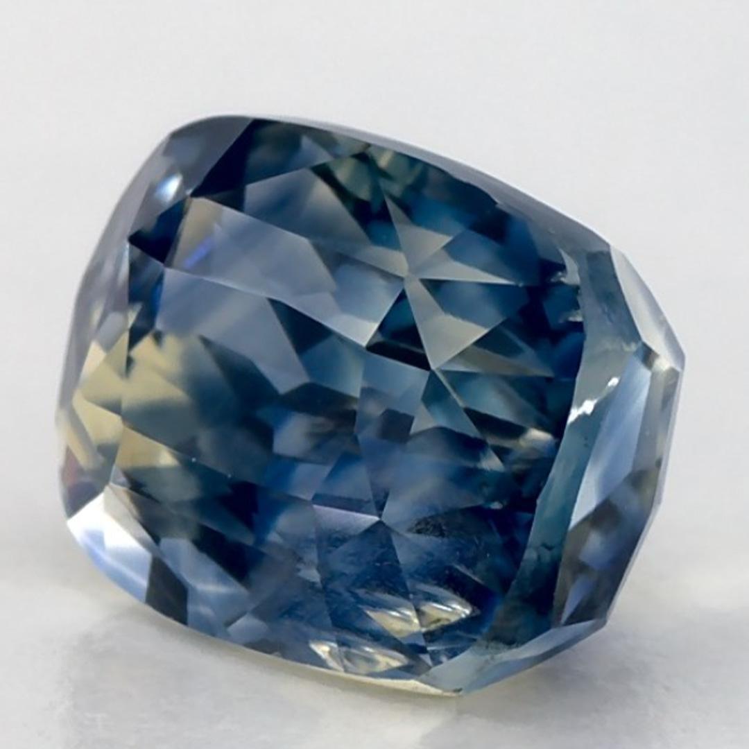 Donna 3.14 carati di zaffiro blu a cuscino, gemma sfusa in vendita