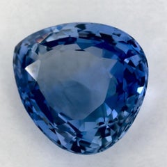 3.14 Ct Blue Sapphire Pear Loose Gemstone