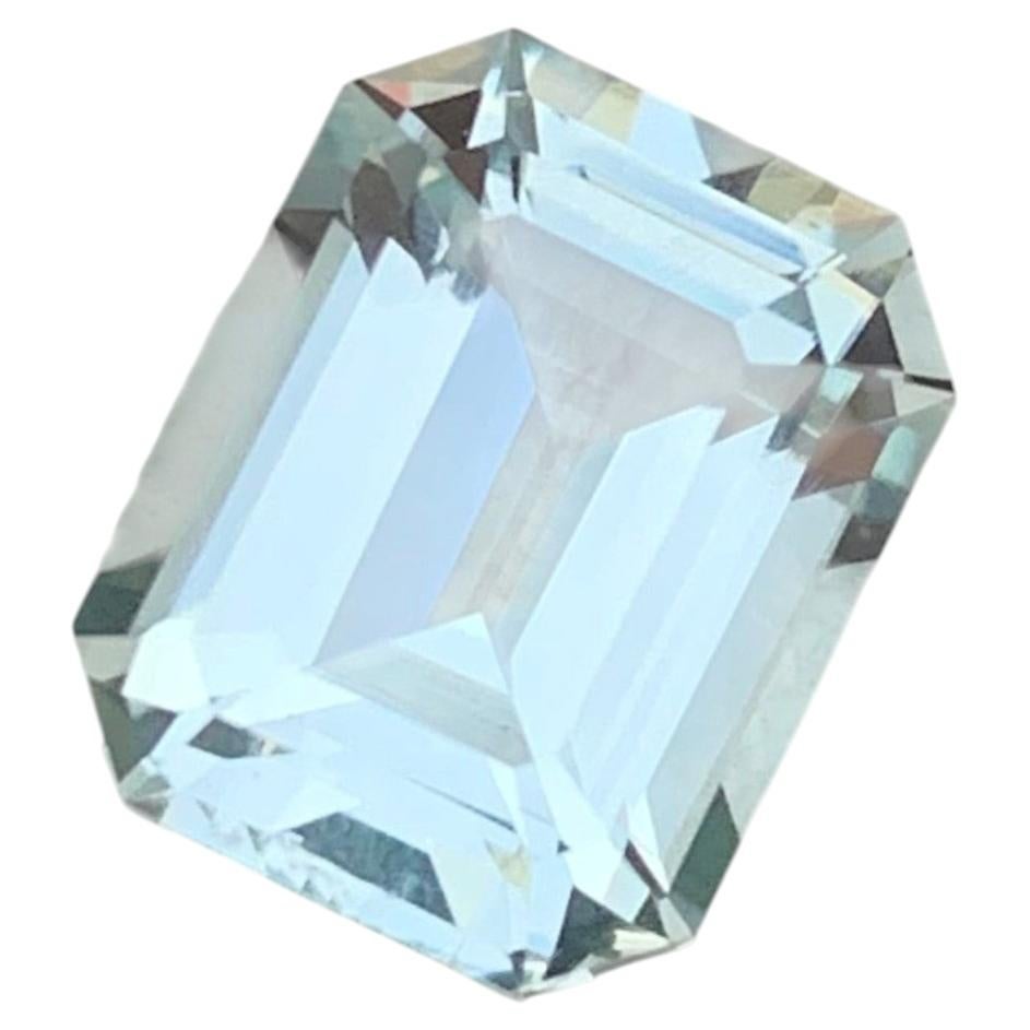 3.15 Carat Natural Loose Aquamarine Emerald Shape Gemstone