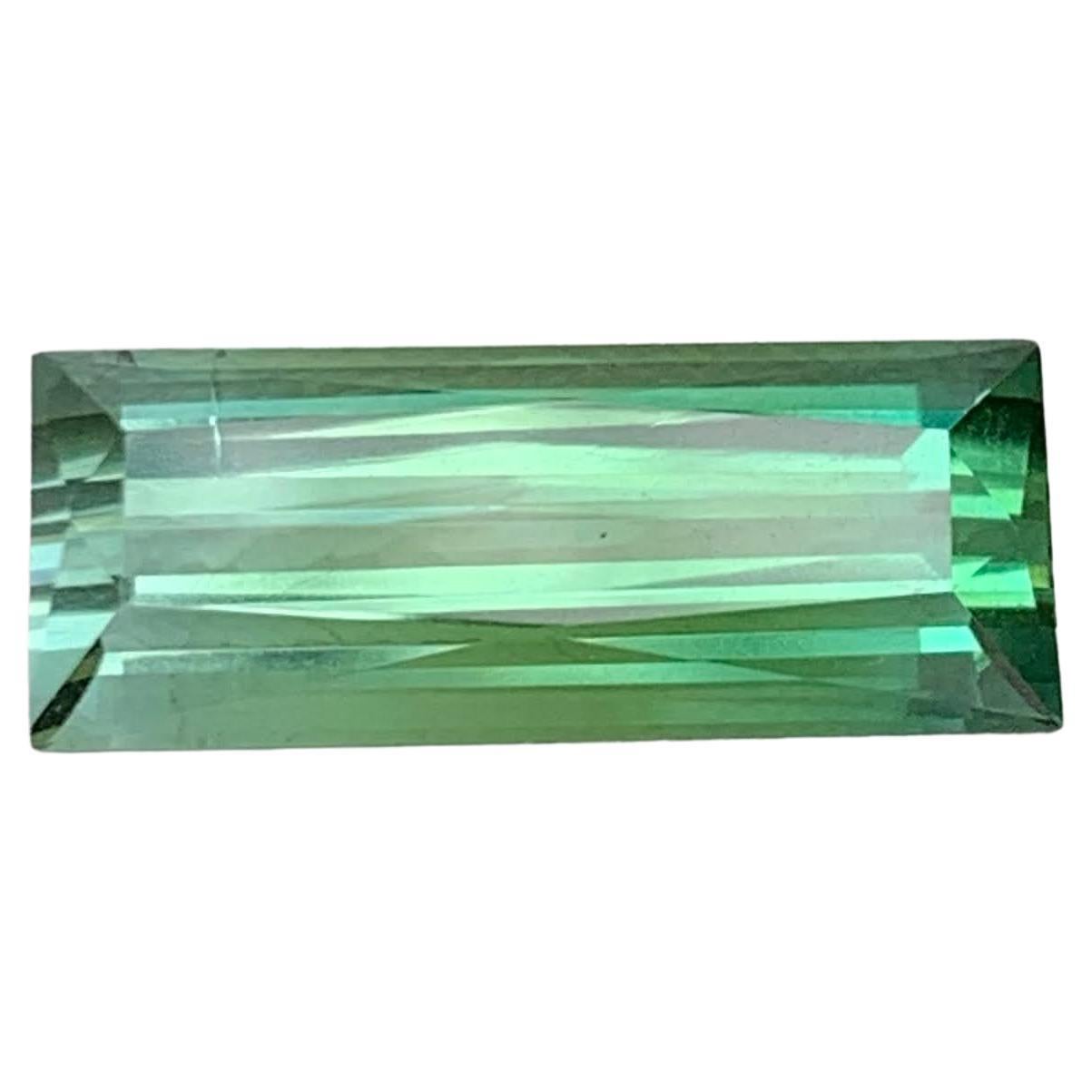 3.15 Carat Natural Loose Bicolor Tourmaline Stone Baguette Cut Afghan Gemstone