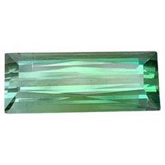 3.15 Carat Natural Loose Bicolor Tourmaline Stone Baguette Cut Afghan Gemstone