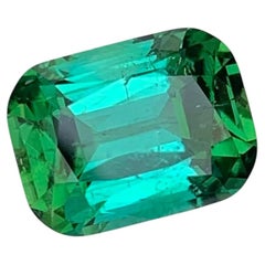 3.15 Carati di tormalina blu verde sciolta naturale con taglio a cuscino