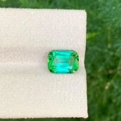 3.15 Carati di tormalina verde bluastra sfusa naturale con taglio a cuscino Gemma afgana
